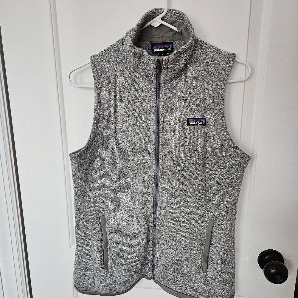 Patagonia Heather Gray Fleece Vest